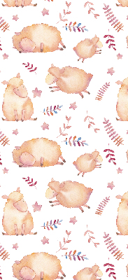 Fabric roller blind Sheep among the stars