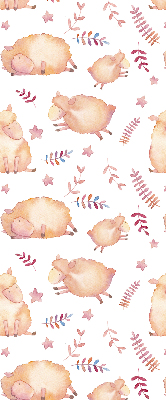 Fabric roller blind Sheep among the stars