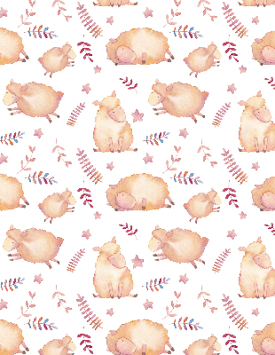 Fabric roller blind Sheep among the stars