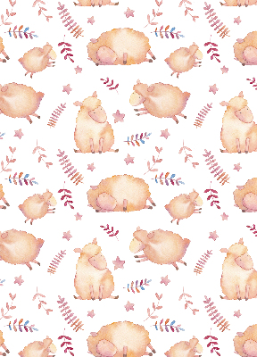 Fabric roller blind Sheep among the stars