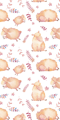Fabric roller blind Sheep among the stars