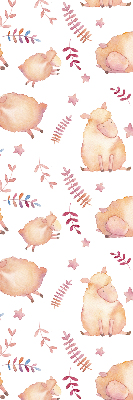 Fabric roller blind Sheep among the stars