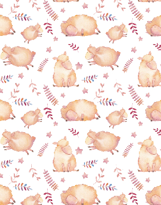 Fabric roller blind Sheep among the stars