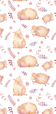 Fabric roller blind Sheep among the stars