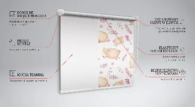 Fabric roller blind sheep among the stars design