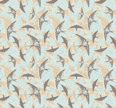 Roller blind for large window Swallows