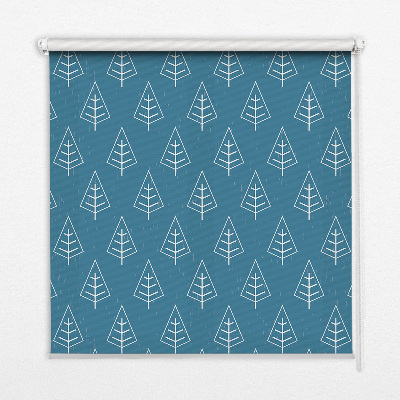 Modern roller blind Trees in the rain