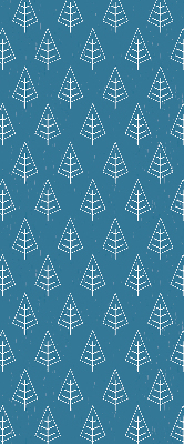 Modern roller blind Trees in the rain
