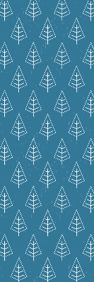 Modern roller blind Trees in the rain