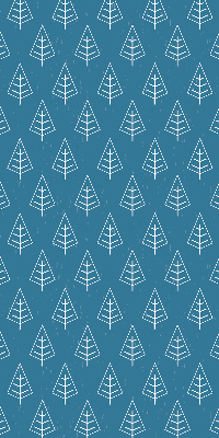Modern roller blind Trees in the rain