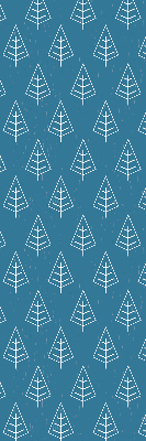Modern roller blind Trees in the rain