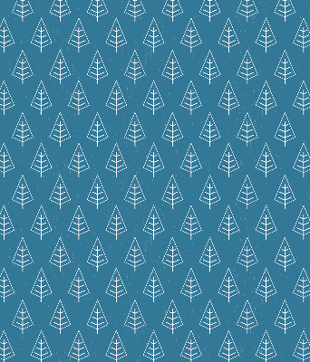 Modern roller blind trees in the rain print