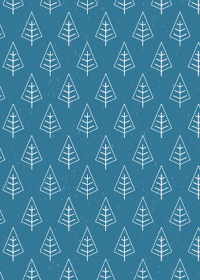 Modern roller blind trees in the rain print