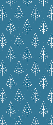 Modern roller blind Trees in the rain