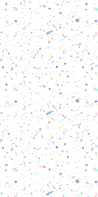 Modern roller blind Paint stains