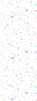 Modern roller blind Paint stains