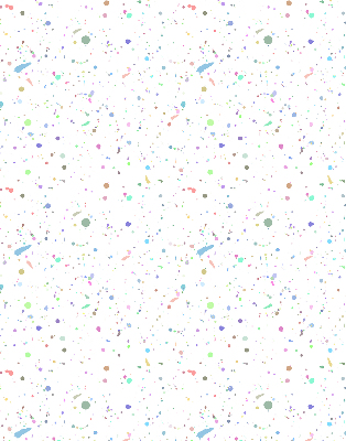 Modern roller blind with a paint stains pattern
