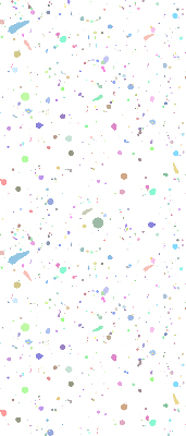 Modern roller blind Paint stains