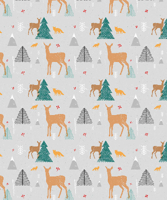 Modern roller blind Roe deer in the forest