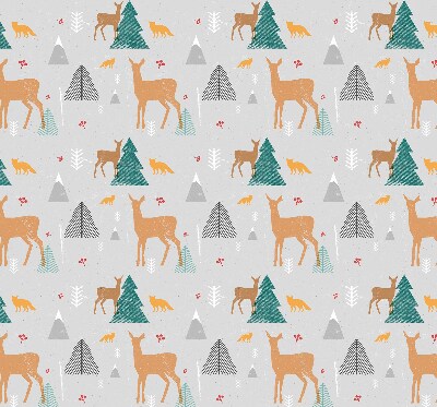 Modern roller blind Roe deer in the forest