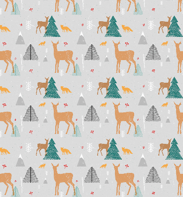 Modern roller blind Roe deer in the forest