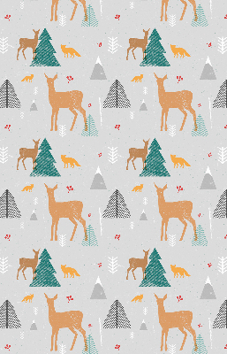 Modern roller blind Roe deer in the forest