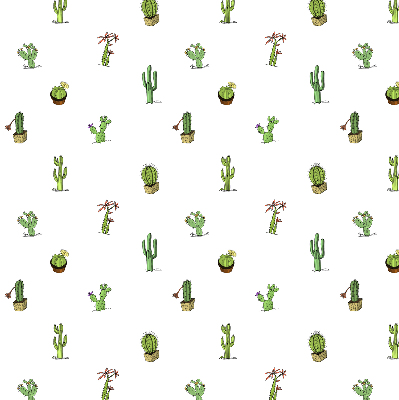 Roller blind for large window Cacti