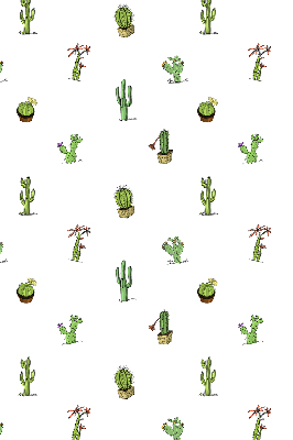 Roller blind for large window Cacti