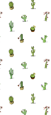 Roller blind for large window Cacti