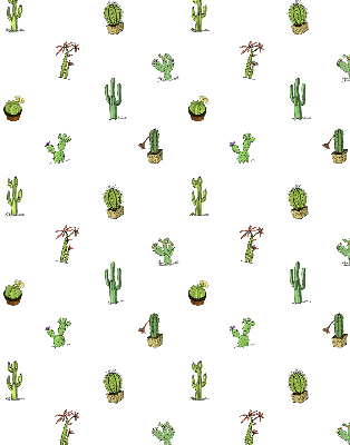 Roller blind for large windows with cactus print