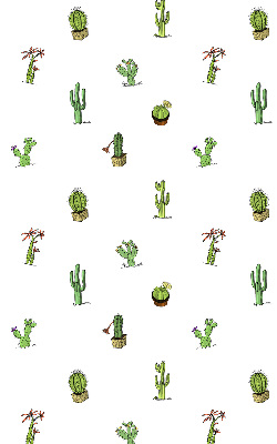 Roller blind for large window Cacti