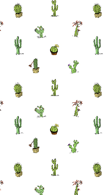 Roller blind for large window Cacti