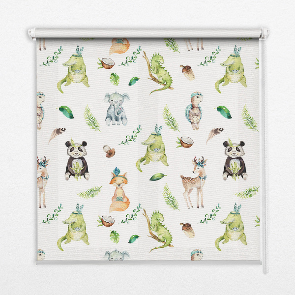 Roller blind for large window Animals and plants