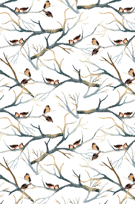 Fabric roller blind Birds on a tree