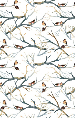 Fabric roller blind Birds on a tree