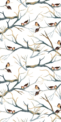 Fabric roller blind Birds on a tree