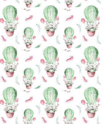 Roller blind for large window Green balloons