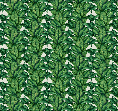 Fabric roller blind Green leaves