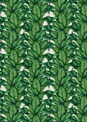 Fabric roller blind Green leaves