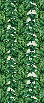 Fabric roller blind Green leaves