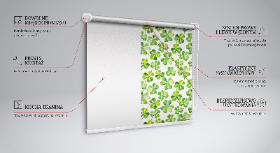 Fabric roller blind Lucky clover