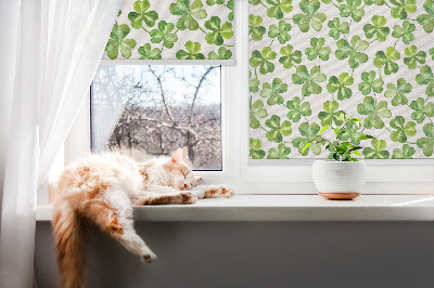 Fabric roller blind Lucky clover