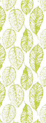 Roller blind for large window Lime leaves