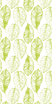 Roller blind for large window Lime leaves