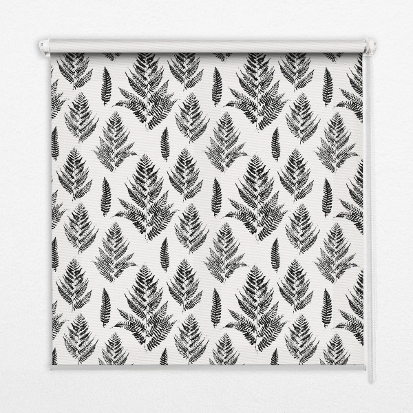 Fabric roller blind Painted leaves