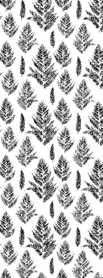 Fabric roller blind Painted leaves