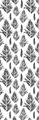 Fabric roller blind Painted leaves