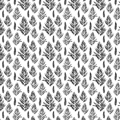 Fabric roller blind Painted leaves
