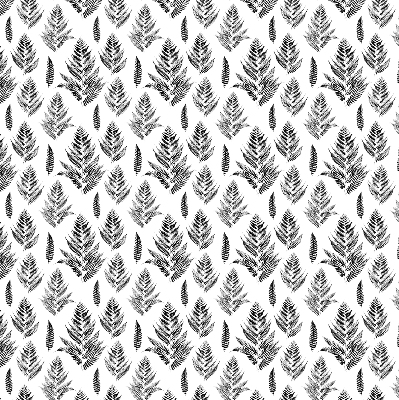 Fabric roller blind Painted leaves