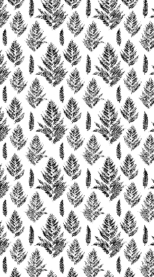 Fabric roller blind Painted leaves
